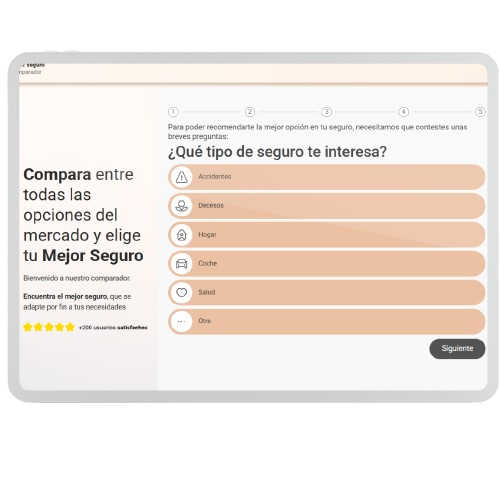 It is an insurance comparator that helps users find the best option adapted to their needs. They offer detailed information on various policies, from car insurance to health, making decision-making easier.