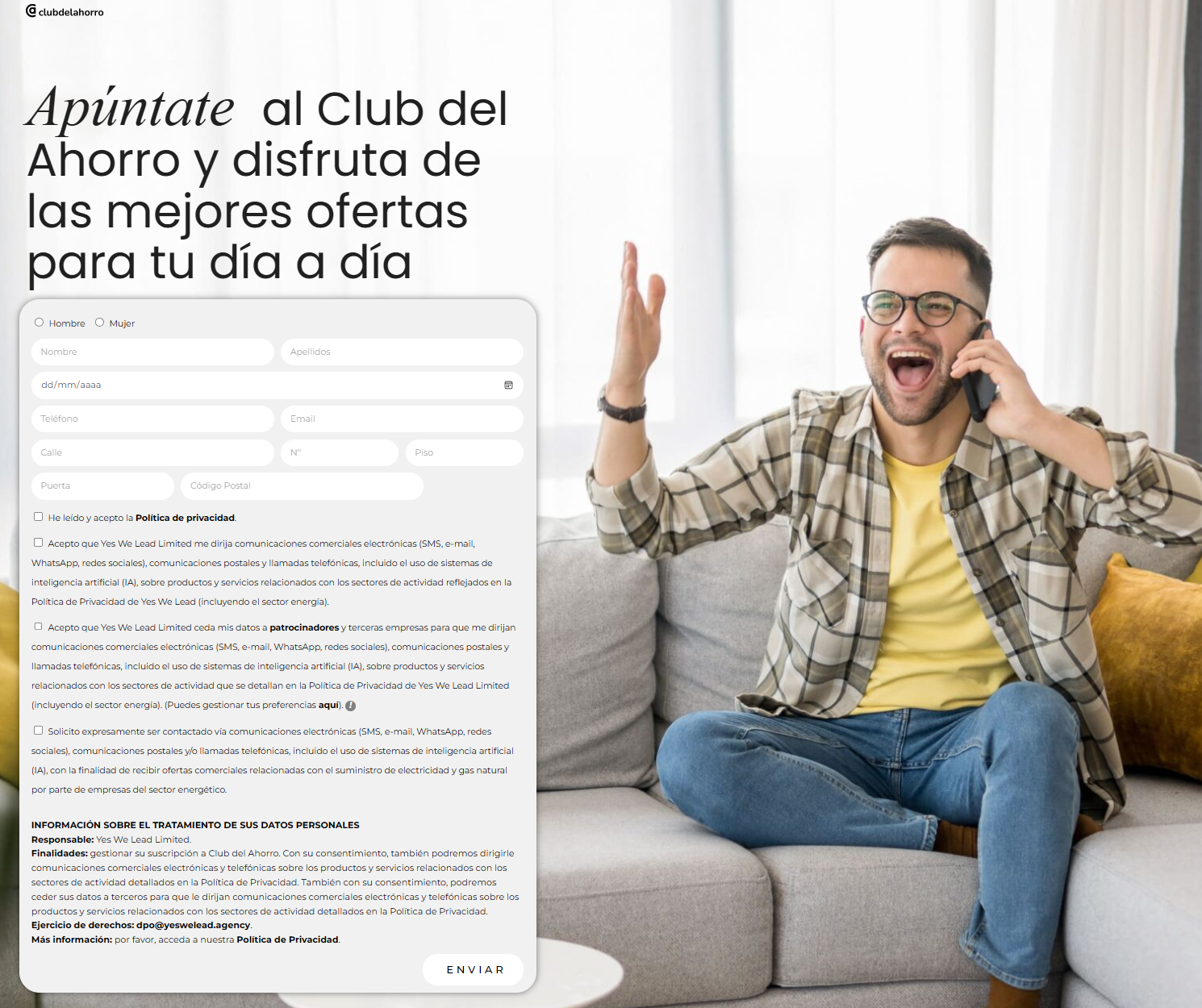 Savings Club offers products and services from different sectors. Users can access special offers in exchange for sharing their data with partner companies.